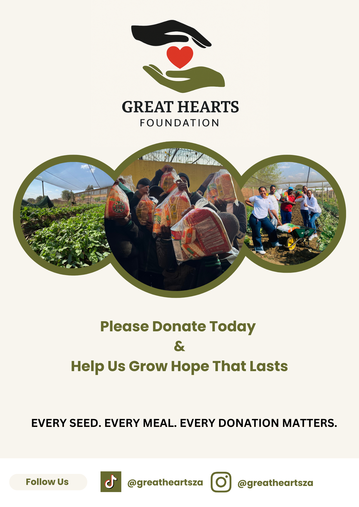 Great Hearts — Donation Campaign Flyer